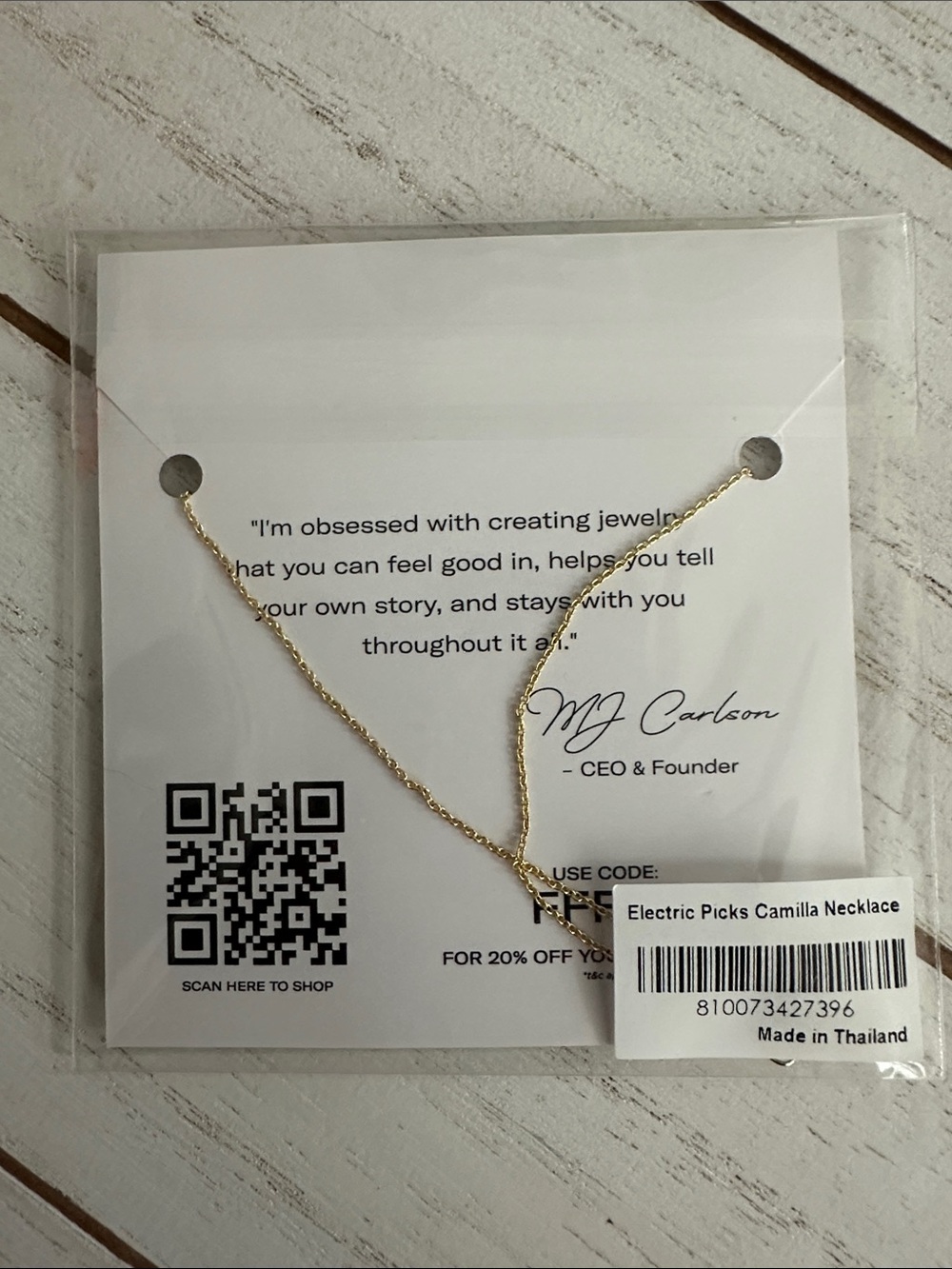 NEW Electric Picks Camilla Gold Necklace • $78 Retail - Picture 7 of 7
